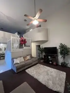 After Ceiling Popcorn Texture Removal and Retexture