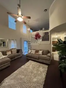 After Ceiling Popcorn Texture Removal and Retexture
