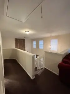 After Ceiling Popcorn Texture Removal and Retexture