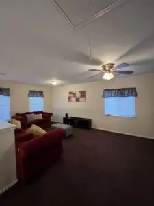 After Ceiling Popcorn Texture Removal and Retexture