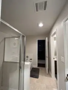 After Ceiling Popcorn Texture Removal and Retexture