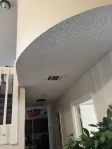 Before Ceiling Popcorn Texture Removal