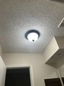 Before Ceiling Popcorn Texture Removal
