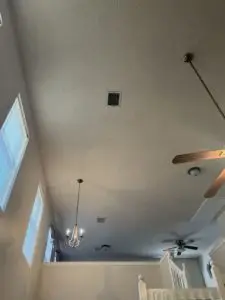 Before Ceiling Popcorn Texture Removal