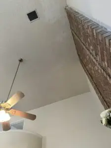 Before Ceiling Popcorn Texture Removal