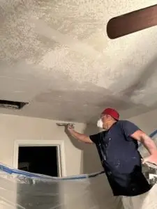 Ceiling Popcorn Texture Removal Process