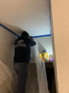 Ceiling Popcorn Texture Removal Process