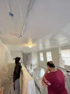 Ceiling Popcorn Texture Removal Process