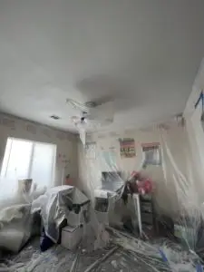 Ceiling Popcorn Texture Removal Process