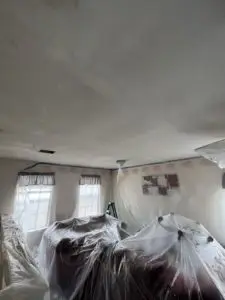 Ceiling Popcorn Texture Removal Process