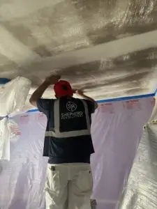 Ceiling Popcorn Texture Removal Process