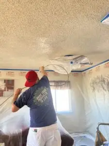 Ceiling Popcorn Texture Removal Process