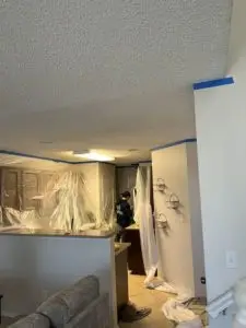 Ceiling Popcorn Texture Removal Process