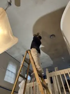 Popcorn Ceiling Removal Texture Replacement in Dallas