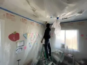 Ceiling Popcorn Texture Removal in Dallas-Fort Worth