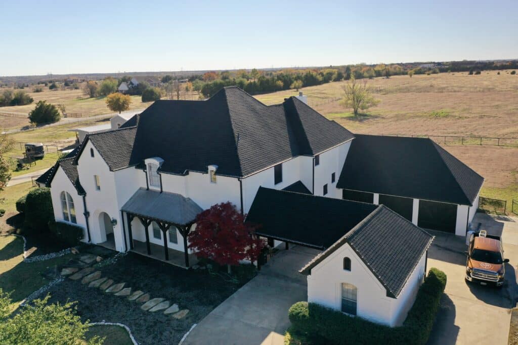 Completed roof in Rockwall