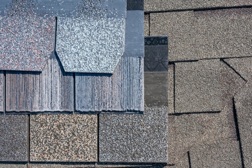 Samples of Synthetic Roof Shingles