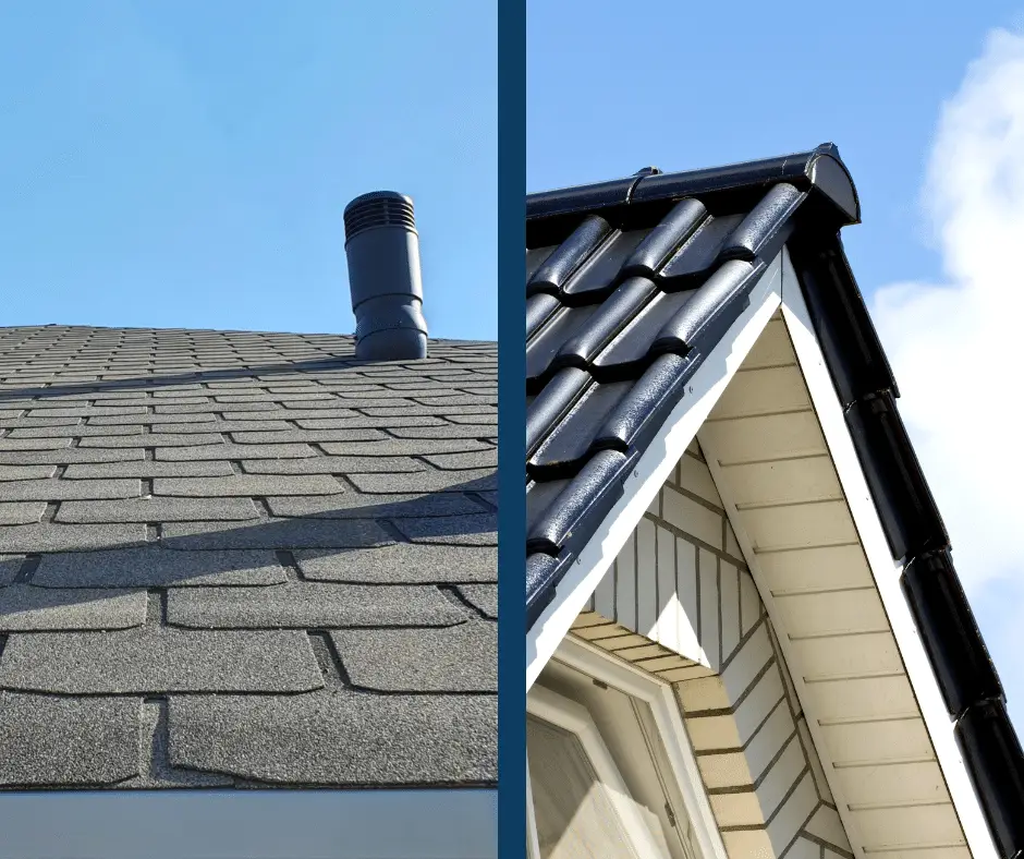 side by side image of different style of synthetic material