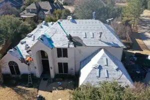during the total roof repair in Southlake tx