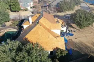 during the total roof repair in Southlake tx