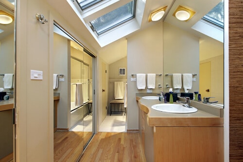 Skylights in Bathroom