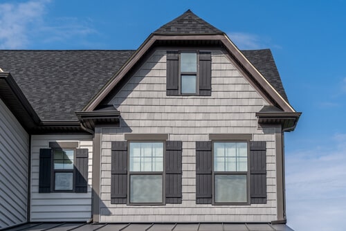 House with fiber cement siding