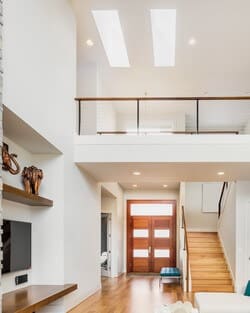 Skylights in Foyer