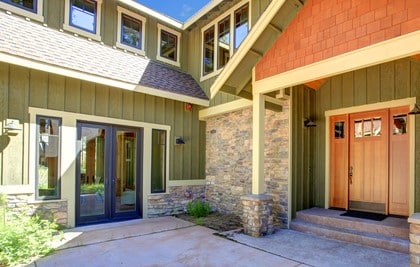 Example of house with Natural Wood Siding