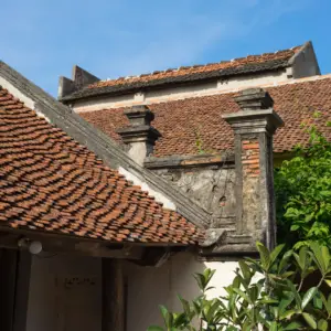 Clay Tile on Mediterranean farmhouse style home