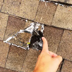 this created holes in the roof