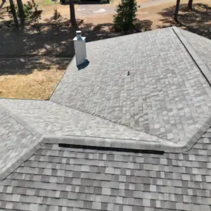 After replacement the roof replacement