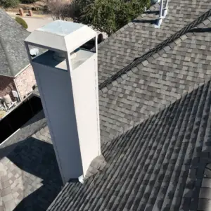 repairing chimney repair from damaged plywood substrate