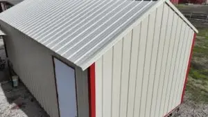 image of metal roof replacement damaged by hail storm