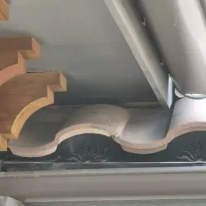 closing the gaps on this roof to prevent critters coming in