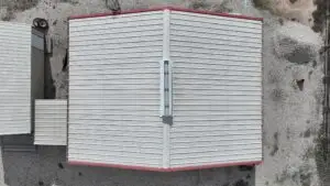 image of metal roof replacement damaged by hail storm