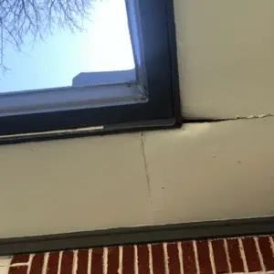 The damage of the gutter system not properly installed