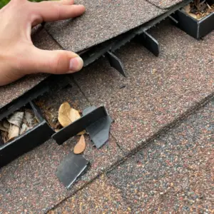 broken shingle material