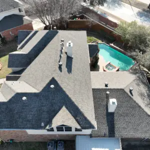 old roof on a house