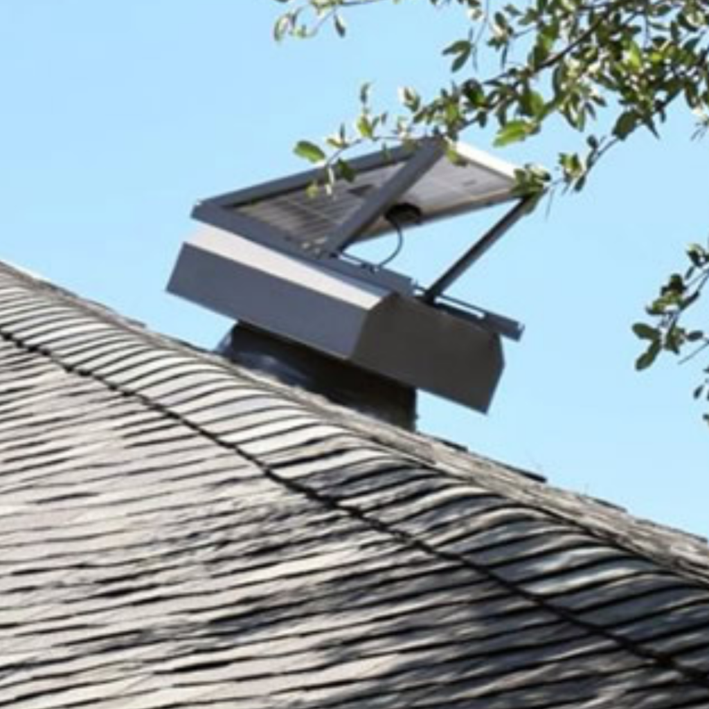 Solar vent on the roof