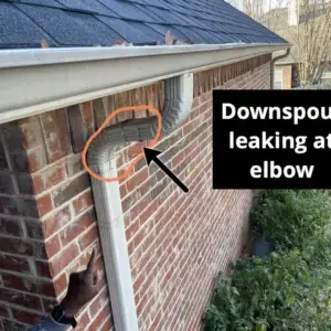 gaps in gutters that is causing leaking