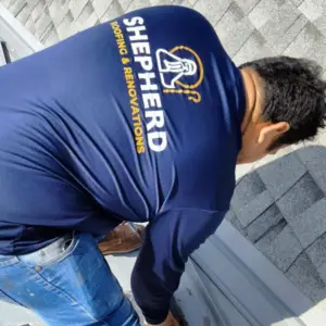 Shepherd roofing and renovations crew member