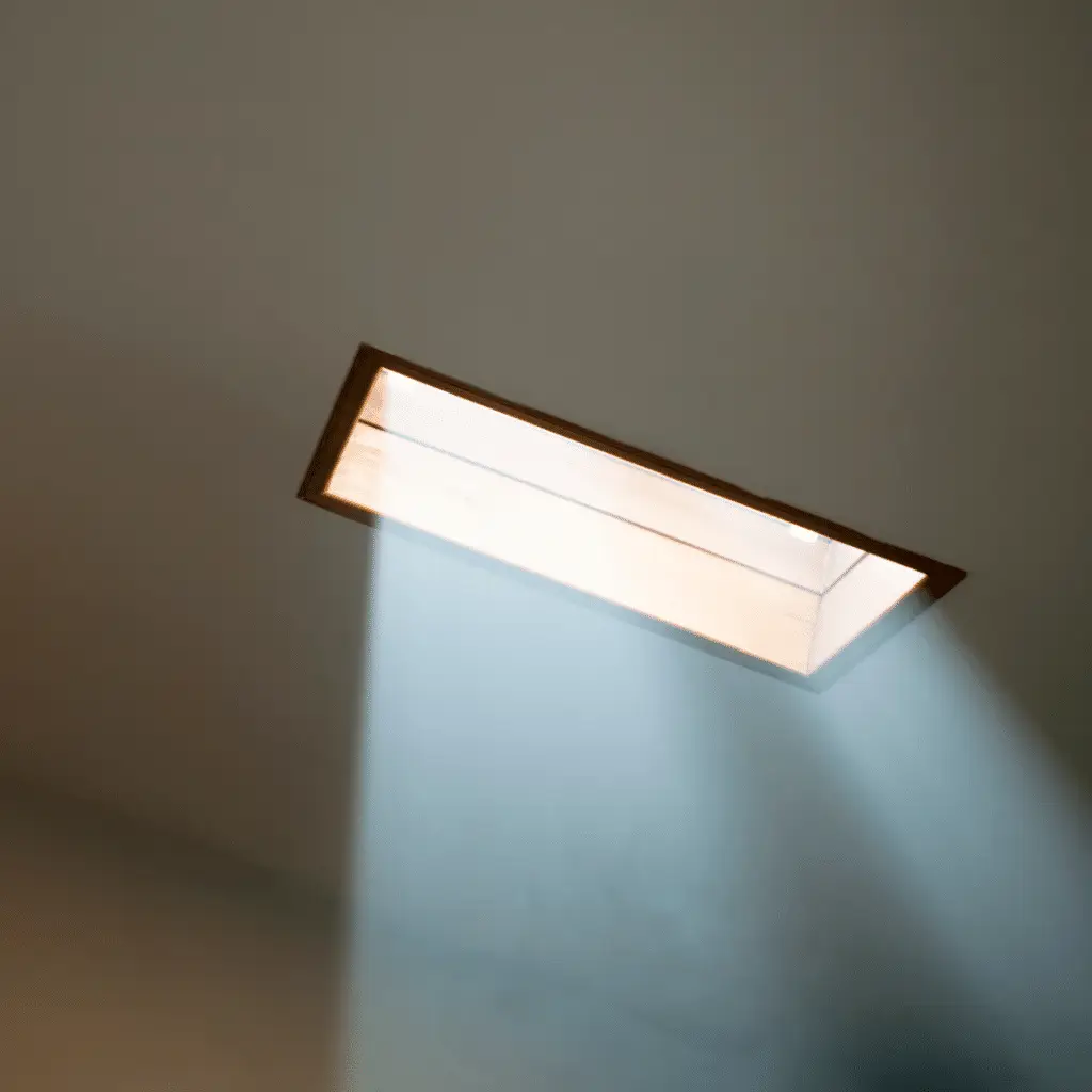 image of a skylight adding in nature light from the sun