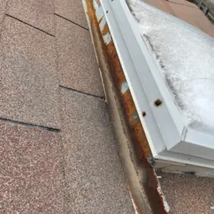 outdated and rusted skylight