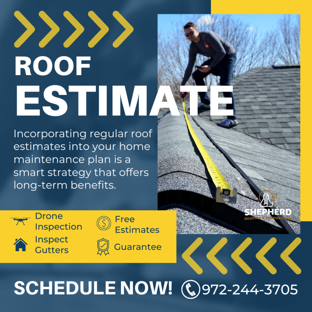 roof estimate from shepherd roofing and renovations