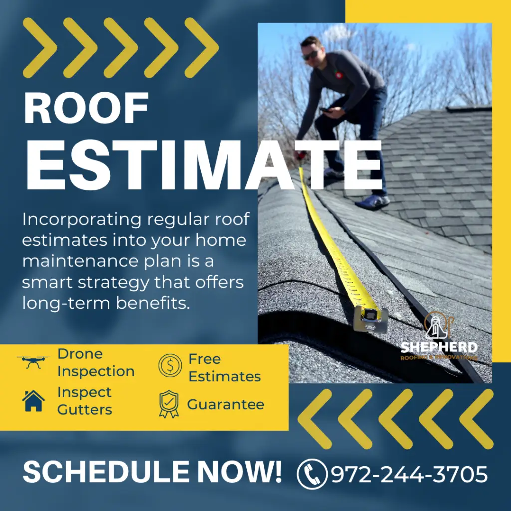 roof estimate from shepherd roofing and renovations