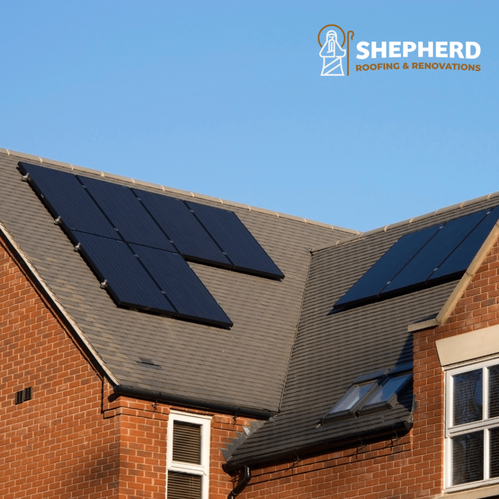 home with solar panels for Preparing your roof