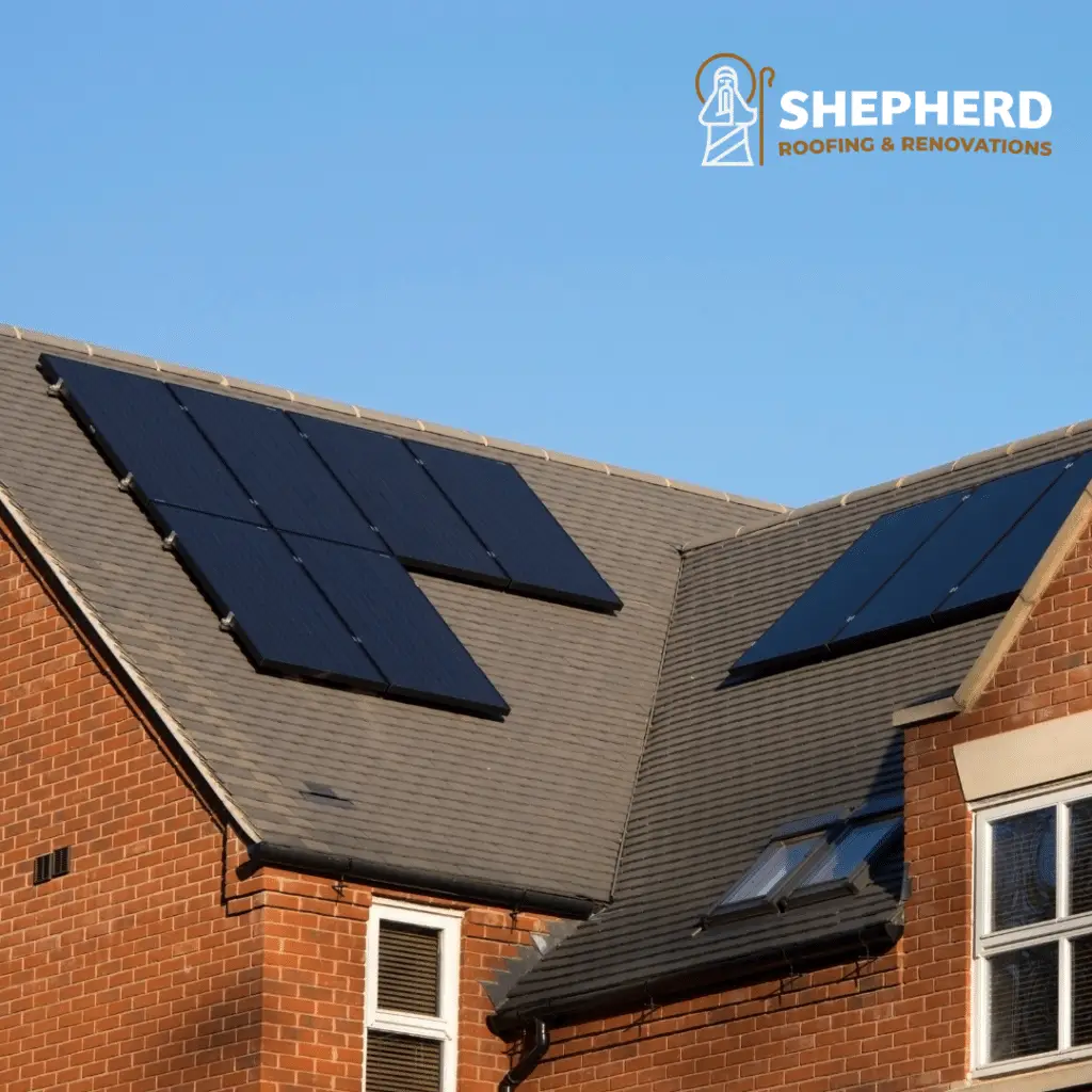 home with solar panels for Preparing your roof