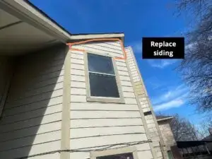 siding before with what to replace