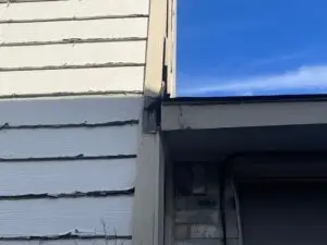 siding on a home that is missing and chipped siding