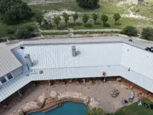 Shepherd Metal Roofing slope replacement project in rural Texas